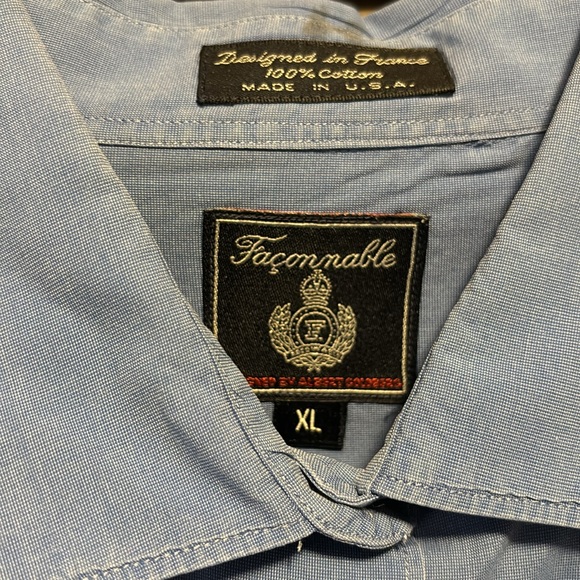 FACONNABLE FRENCH BLUE XL + L BLOUSE - Picture 2 of 3